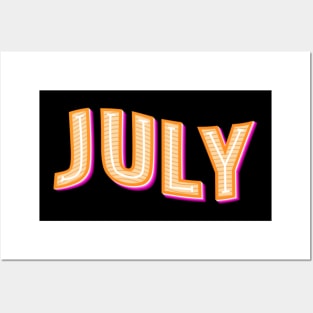 months of the year,july month, july born, july festival Posters and Art